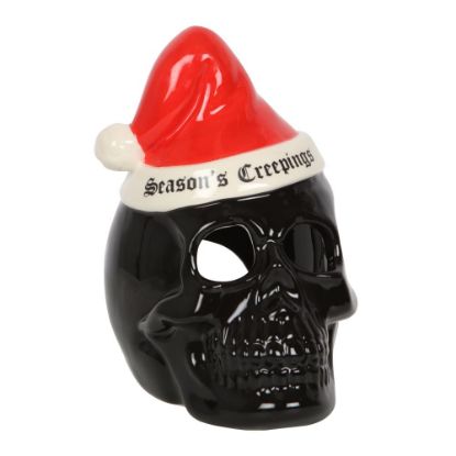 Picture of Seasons Creepings Skull Tealight Holder