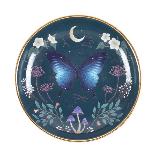 Picture of Round Midnight Moth Trinket Dish