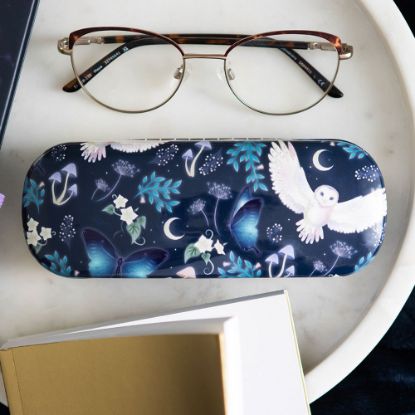 Picture of Night Flight Owl Print Glasses Case