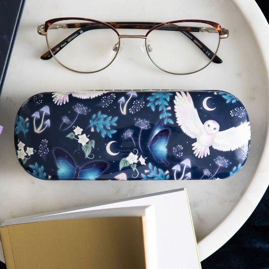 Picture of Night Flight Owl Print Glasses Case
