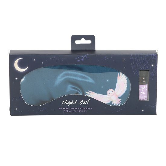 Picture of Night Owl Sleep Mask and Essential Oil Gift Set