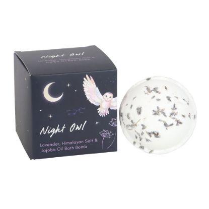 Picture of Night Owl Lavender, Himalayan Salt & Jojoba Bath Bomb