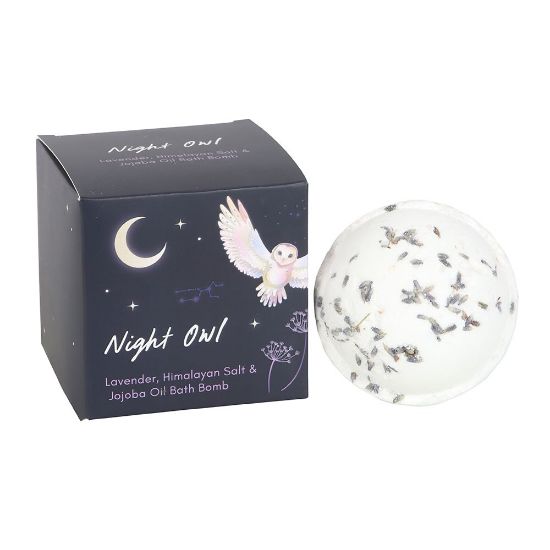 Picture of Night Owl Lavender, Himalayan Salt & Jojoba Bath Bomb