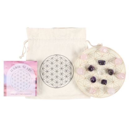 Picture of Flower of Life Crystal Grid Set