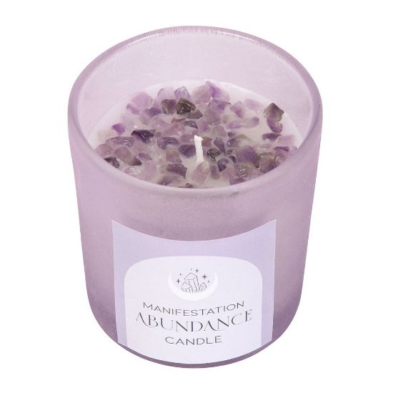 Picture of Abundance French Lavender Crystal Chip Candle