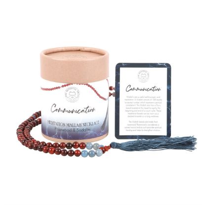 Picture of Communication Rosewood & Sodalite Mallah Necklace