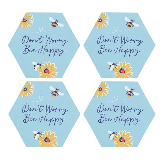 Picture of Don't Worry Be Happy Coaster Set