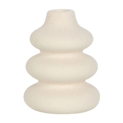 Picture of Cream Speckle Single Stem Vase