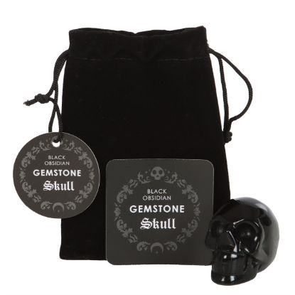 Picture of Black Obsidian Crystal Skull