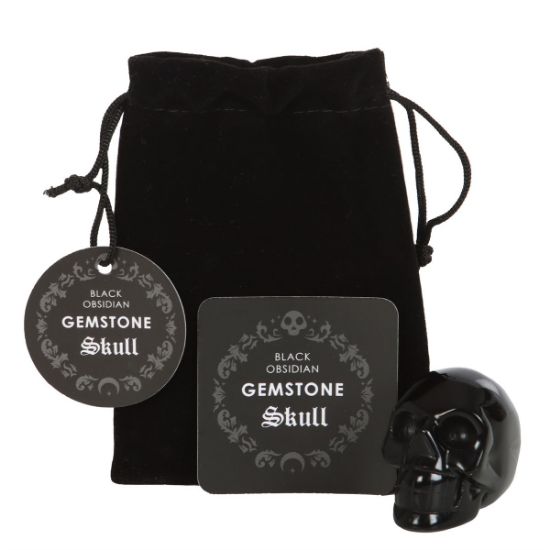 Picture of Black Obsidian Crystal Skull