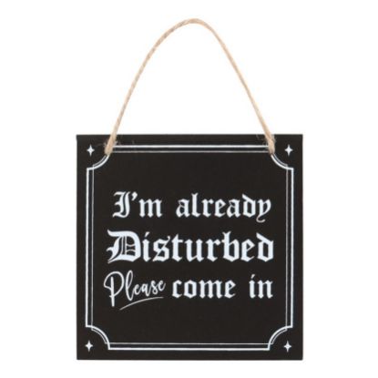 Picture of I'm Already Disturbed Hanging Sign