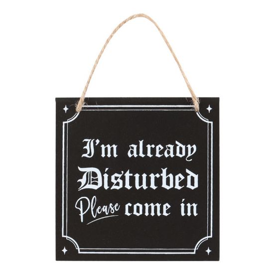 Picture of I'm Already Disturbed Hanging Sign