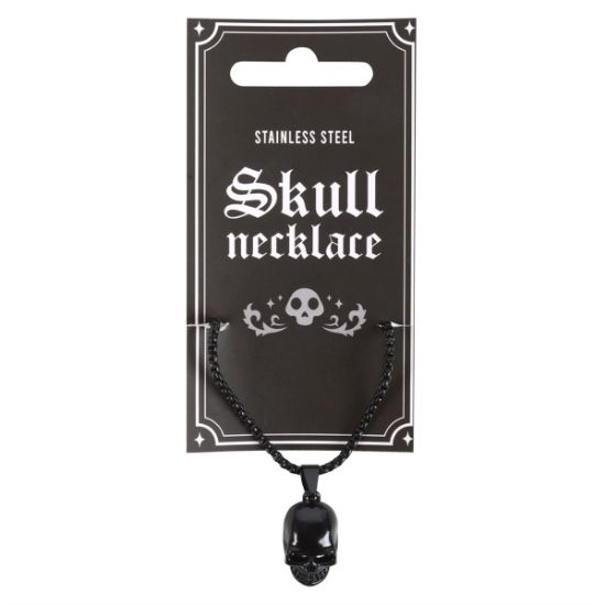 Picture of Black Stainless Steel Skull Necklace