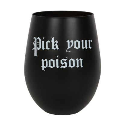 Picture of Pick Your Poison Stemless Wine Glass