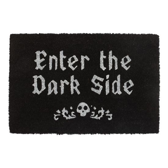 Picture of Black Enter The Dark Side Coir Doormat
