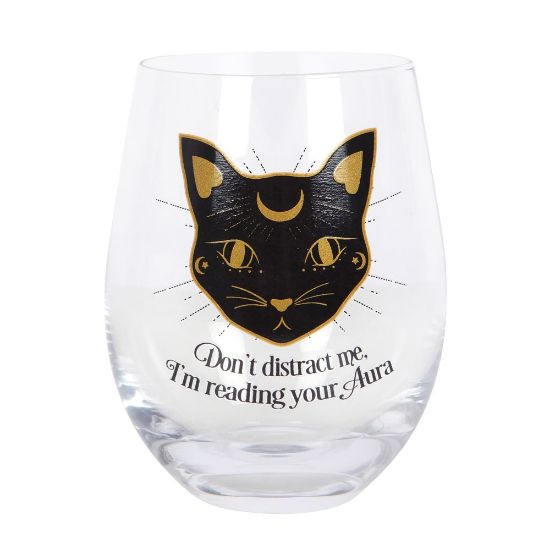 Picture of Reading Your Aura Stemless Wine Glass