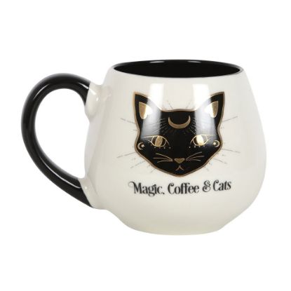 Picture of Magic, Coffee & Cats Rounded Mug