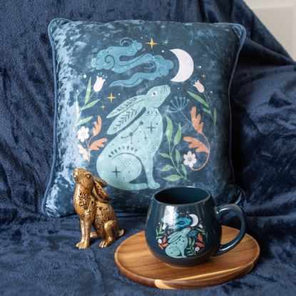 Picture of 35cm Square Midnight Hare Cushion