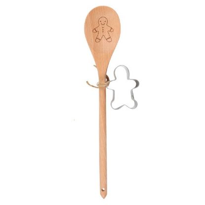 Picture of Gingerbread Wooden Spoon Baking Set 
