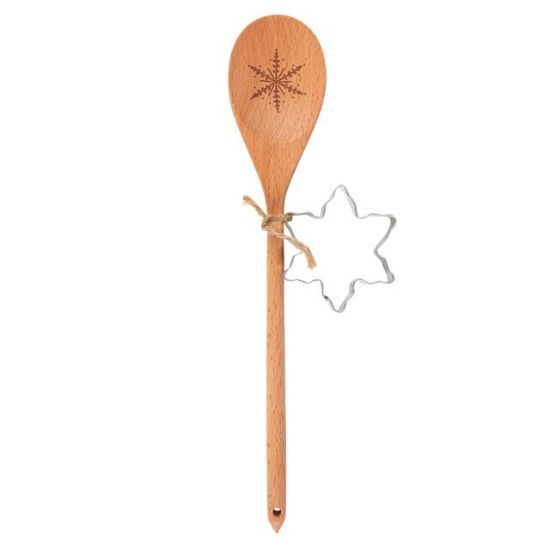 Picture of Snowflake Wooden Spoon Baking Set