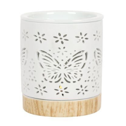 Picture of Matte Ceramic Butterfly Oil Burner