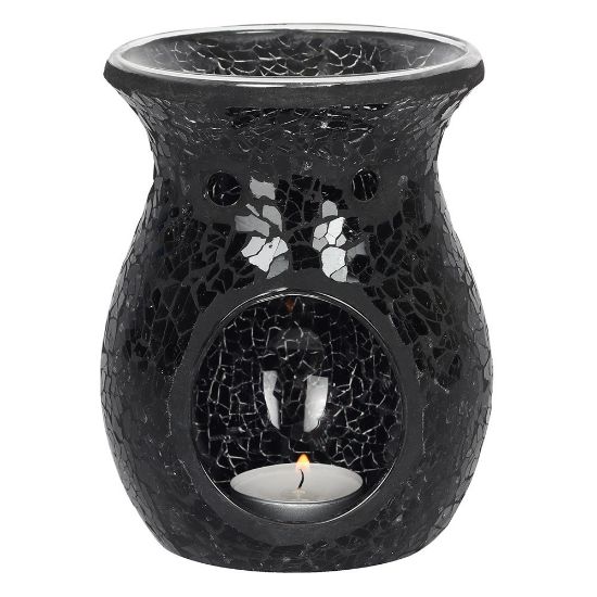 Picture of Large Black Crackle Oil Burner