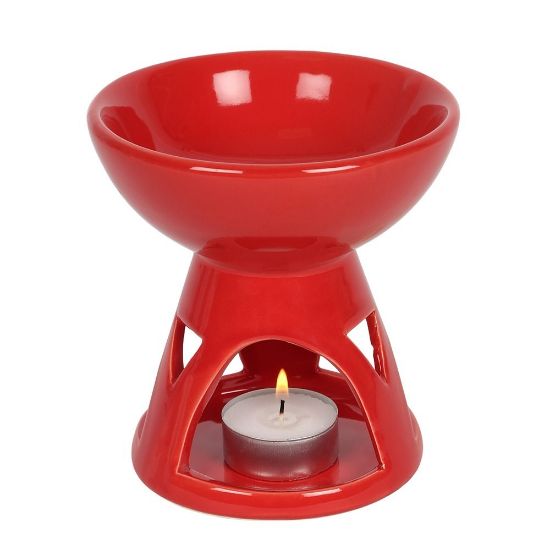 Picture of Red Deep Bowl Oil Burner