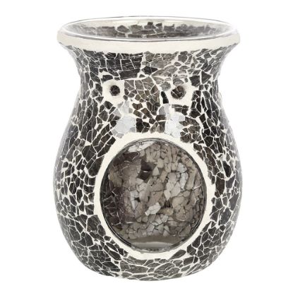 Picture of Large Gunmetal Grey Crackle Oil Burner