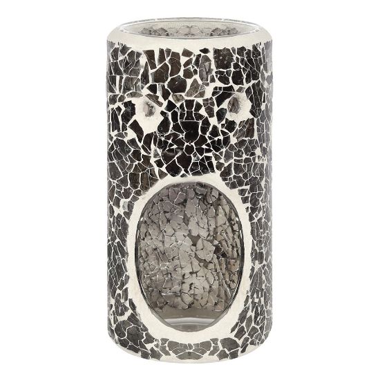 Picture of Pillar Gunmetal Grey Crackle Oil Burner