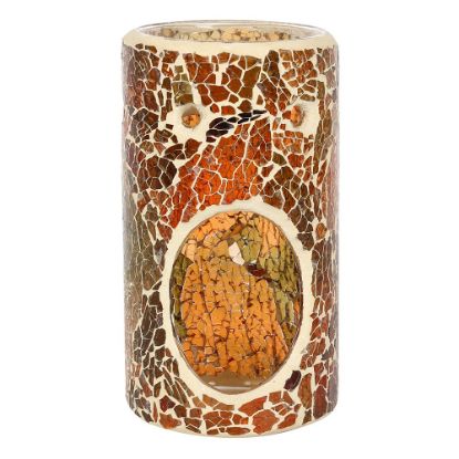 Picture of Pillar Brown Crackle Oil Burner