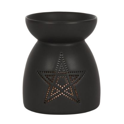 Picture of Black Pentagram Cut Out Oil Burner