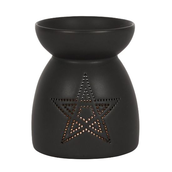 Picture of Black Pentagram Cut Out Oil Burner