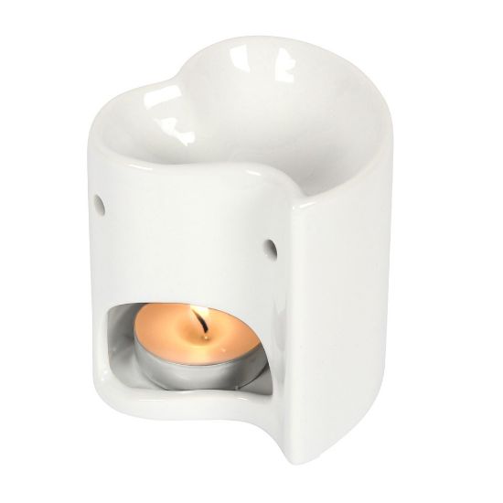 Picture of White Heart Oil Burner