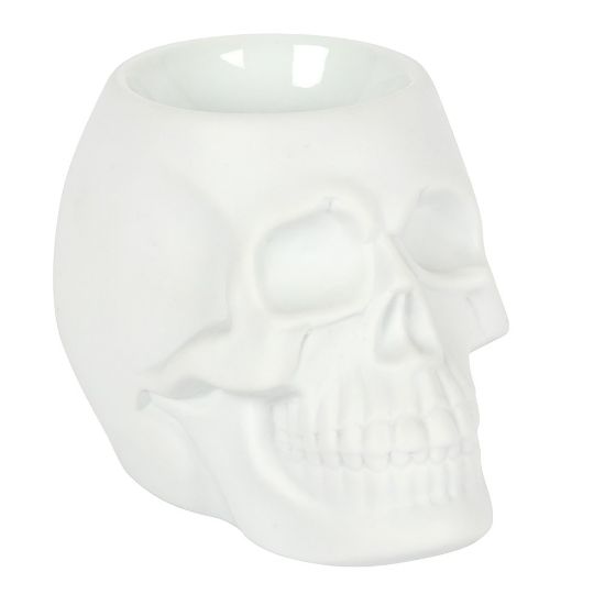 Picture of White Skull Oil Burner