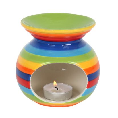 Picture of Rainbow Stripe Oil Burner