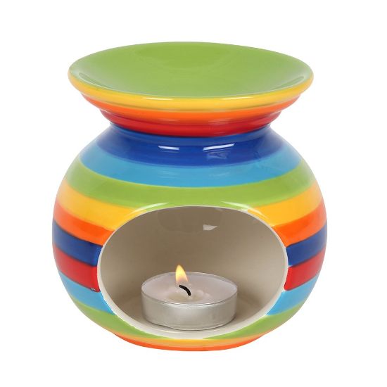 Picture of Rainbow Stripe Oil Burner