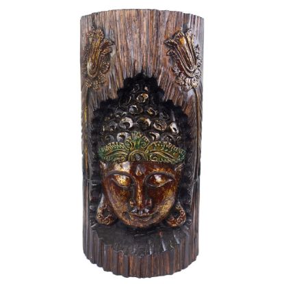 Picture of Albasia Wood Carved Buddha Decoration