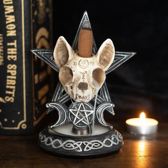 Picture of Ouija Cat Backflow Incense Burner