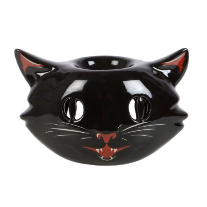 Picture of Spooky Black Cat Oil Burner 