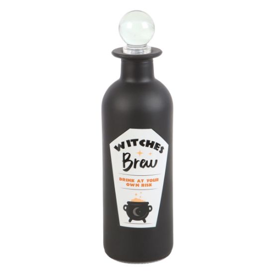 Picture of Decorative Witches Brew Glass Potion Bottle