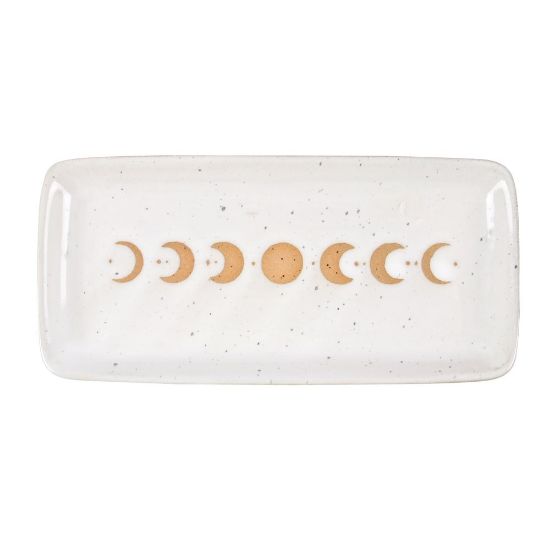 Picture of 17cm Moon Phase Ceramic Trinket Tray