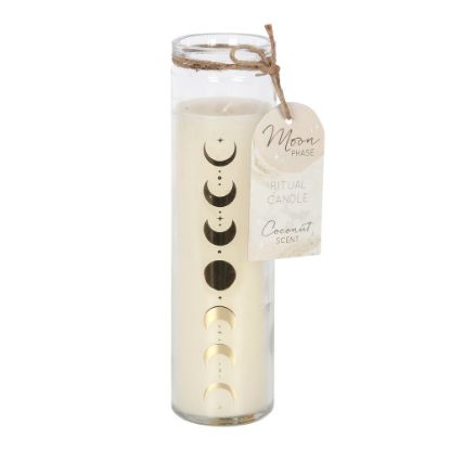 Picture of Moon Phase Coconut Tube Candle