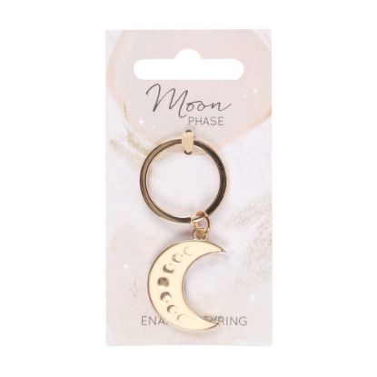 Picture of Moon Phase Crescent Enamel Keyring