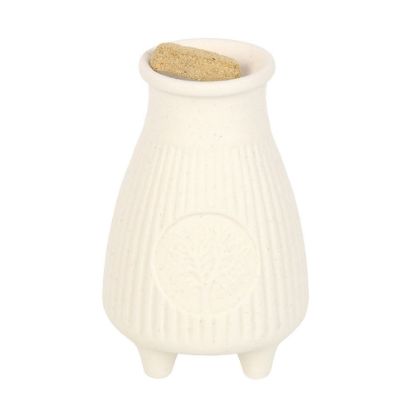 Picture of Cream Ribbed Palo Santo Brick Burner