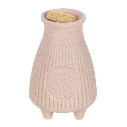 Picture of Greige Ribbed Palo Santo Brick Burner