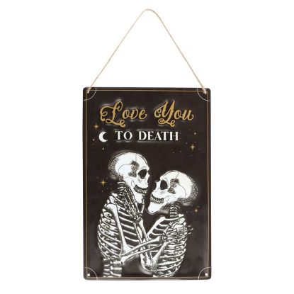 Picture of Love You To Death Hanging Metal Sign