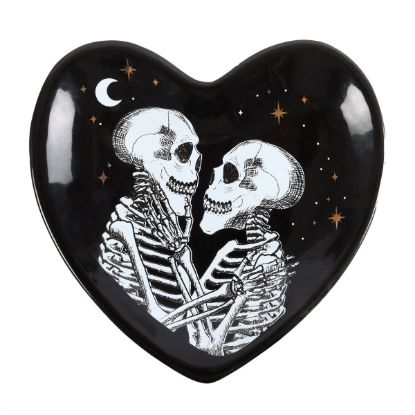 Picture of Skeleton Couple Heart Trinket Dish