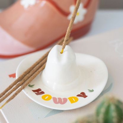 Picture of Howdy Cowboy Hat Incense Stick Holder