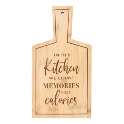 Picture of Count Memories, Not Calories Bamboo Serving Board