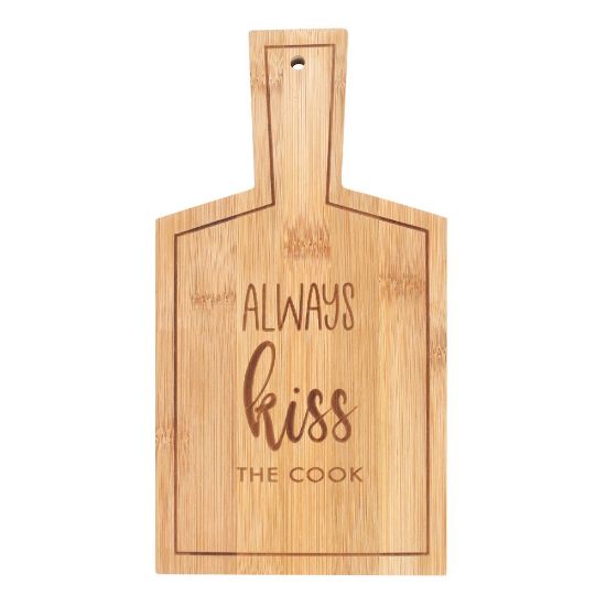 Picture of Kiss the Cook Bamboo Serving Board